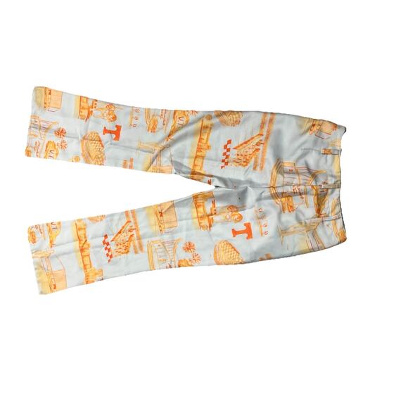 Women’s Toile VOLS game Day Wide Leg Pants Slacks Orange white UTK Trousers S - Picture 8 of 12